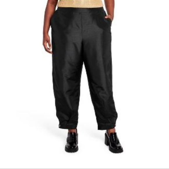 NWT Kika Vargas x Target Scallop Edge Pocket Tapered Pants plus size 2X black - Picture 3 of 8